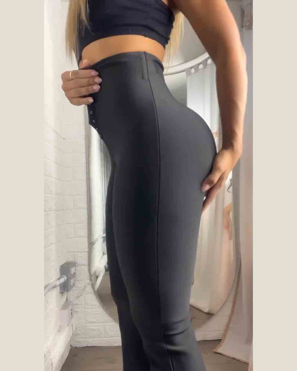 High-Waist Leggins mit Pfirsich-Po-Effekt