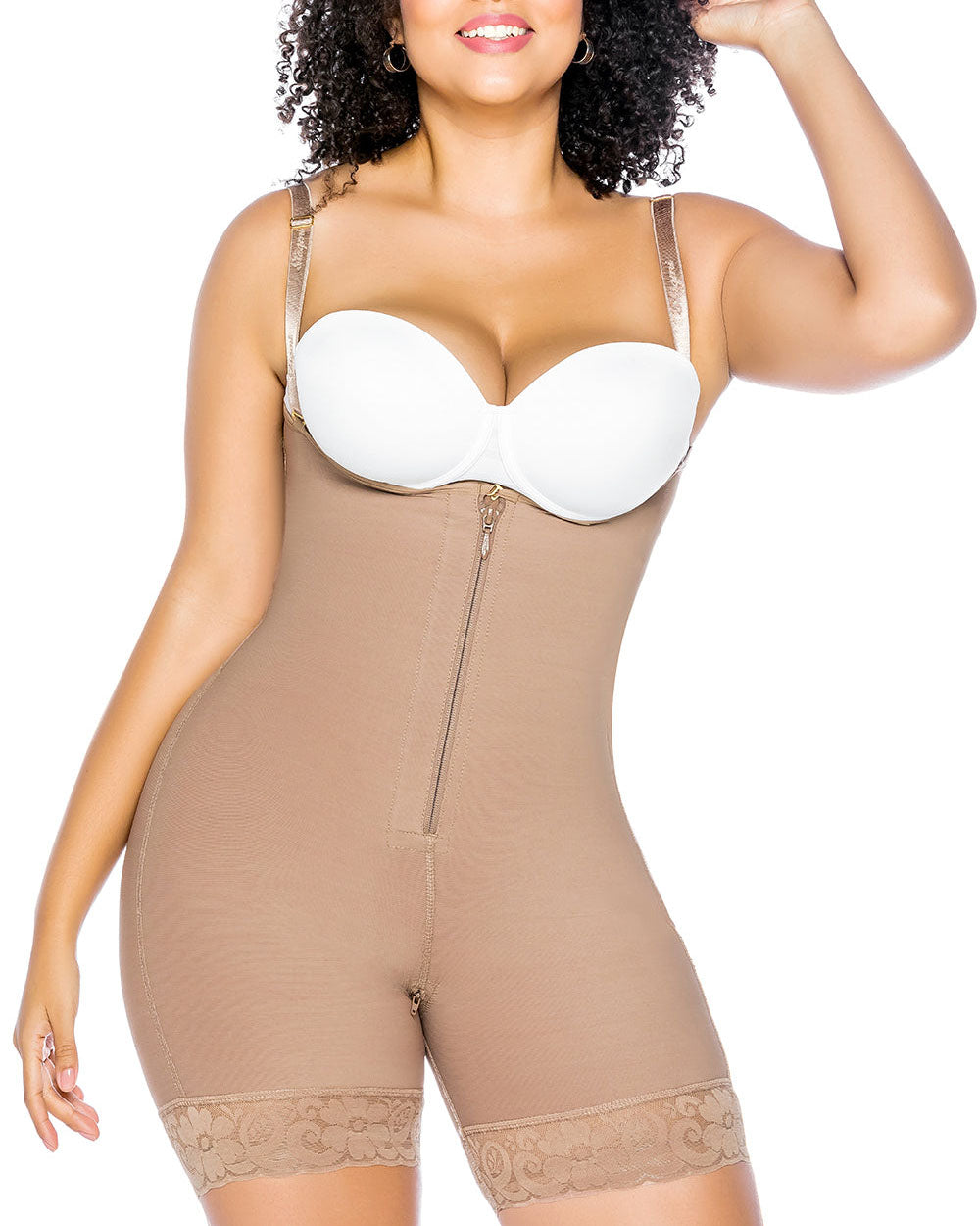 Fest komprimierende Zipper-Shapewear