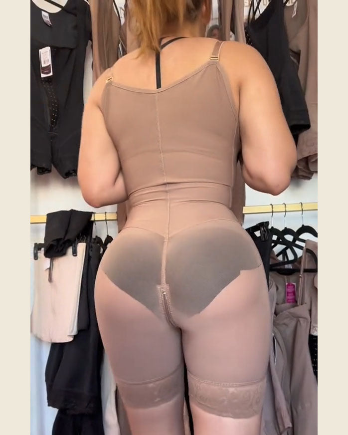 Fest komprimierende Zipper-Shapewear