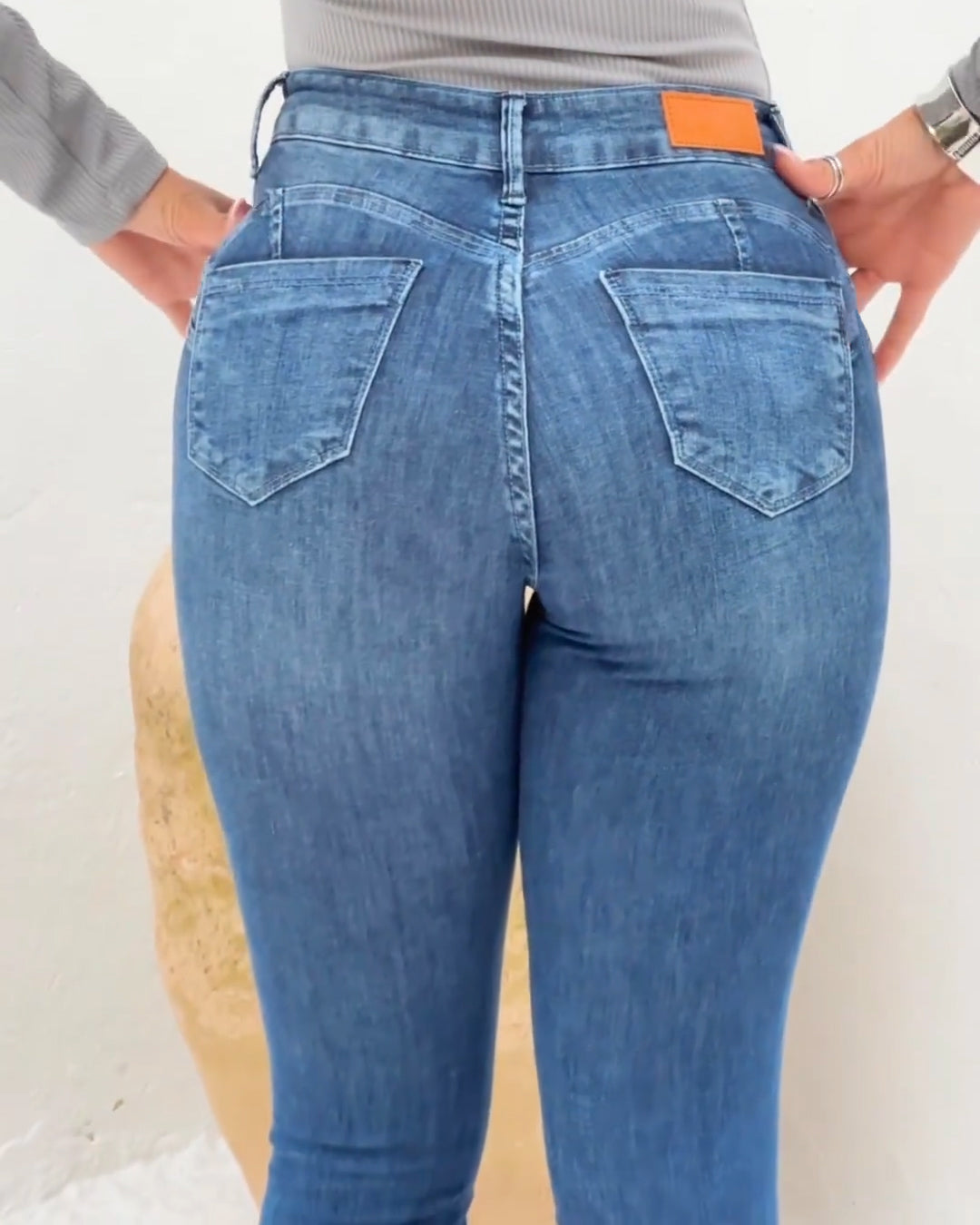 Hochbund Skinny Super Dehnbar Jeans