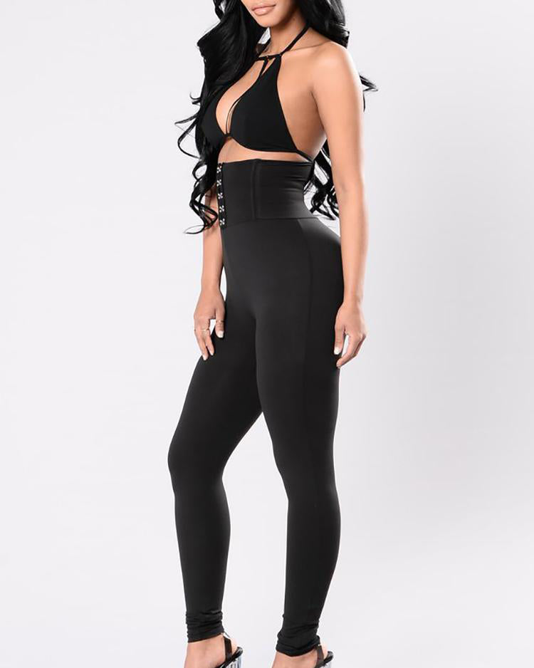 Hoch geschnittene Taillenkontroll-Po-Lift-Pfirsich-Leggings