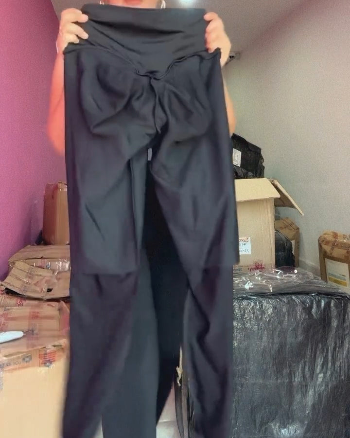 Leggins mit Gesäßanhebung Schwarz Essentials