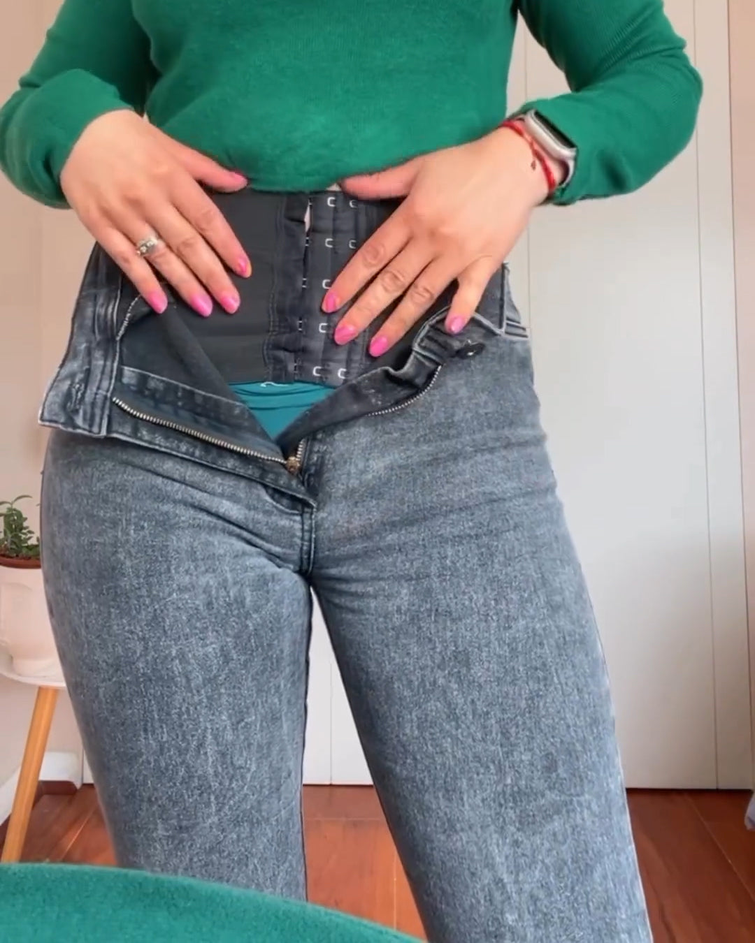 Faja-Jeans mit integrierter Taillenformung