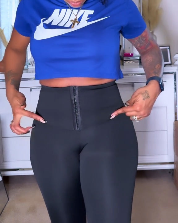 High-Waist Leggings mit Pfirsich-Po