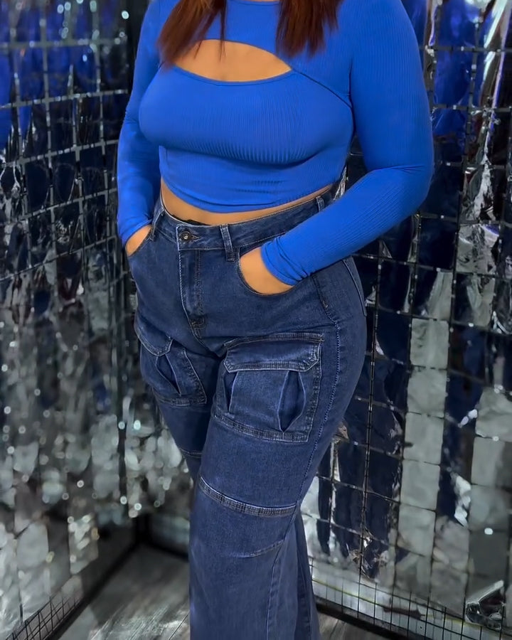 Straight-Leg Faja-Jeans