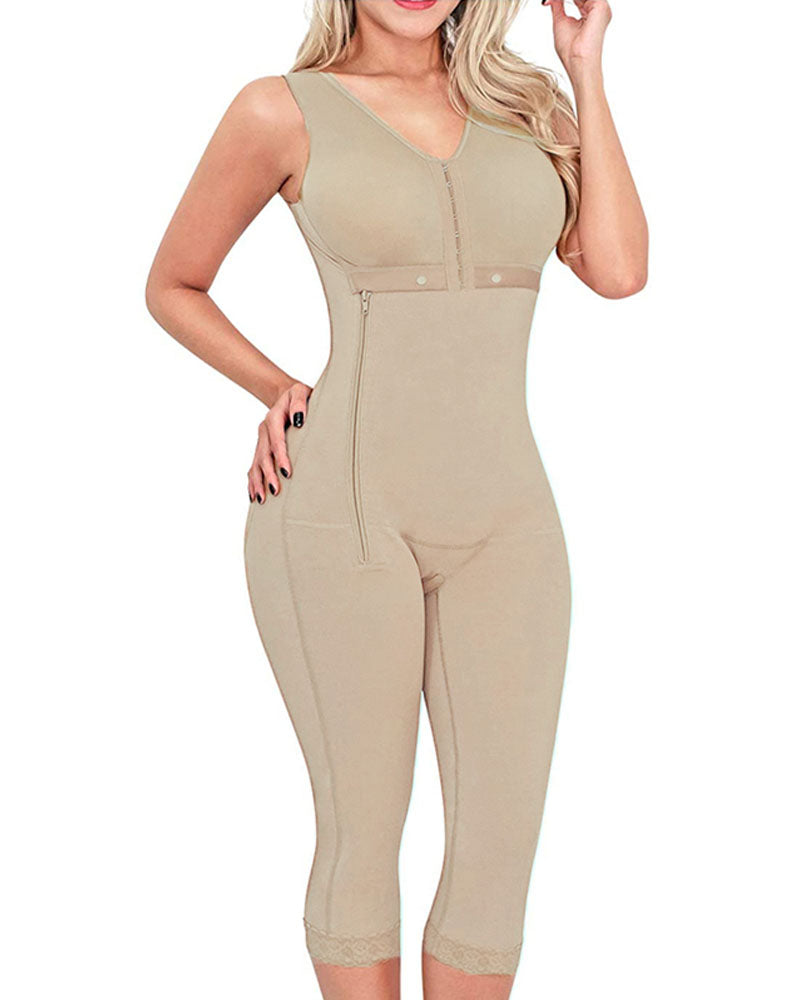 Seitlicher Reißverschluss für lange Shapewear