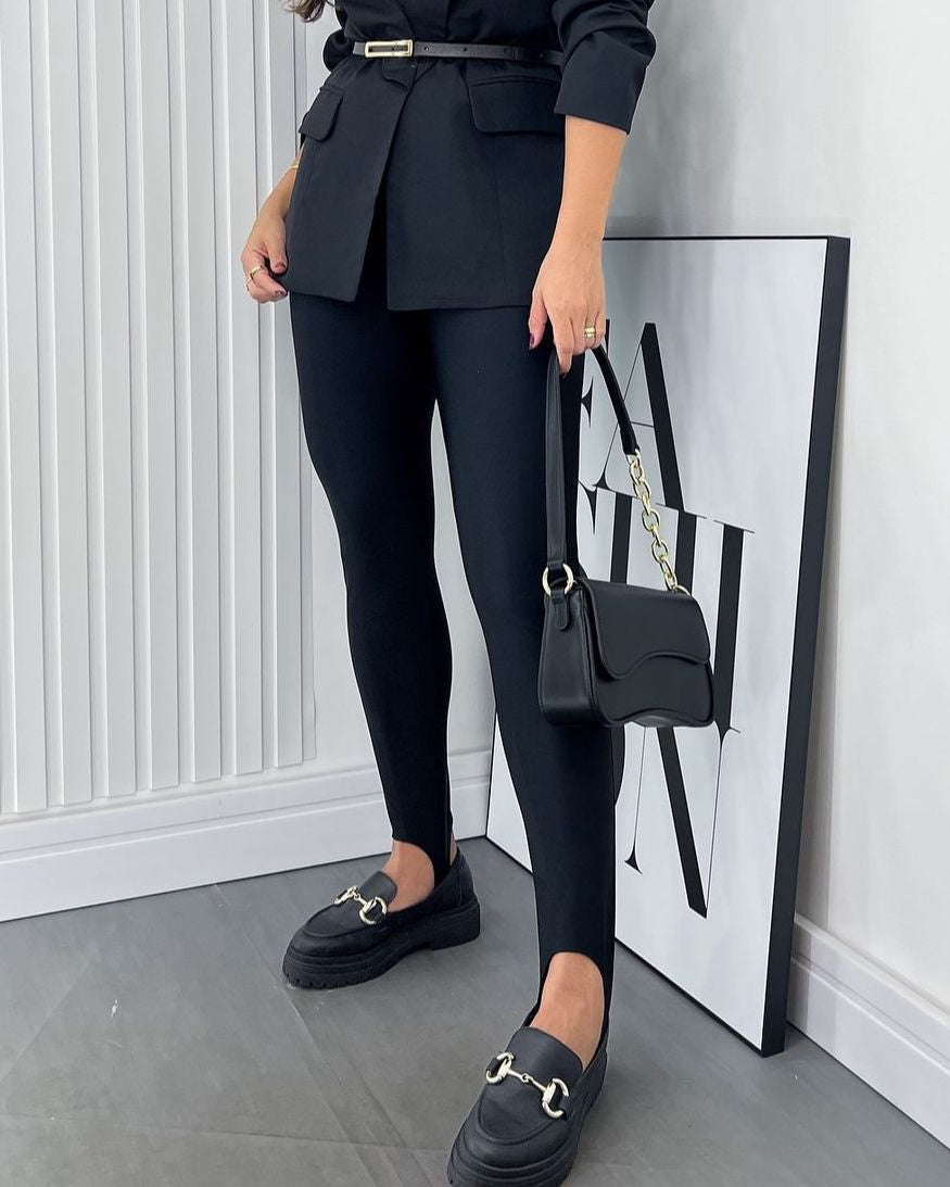 Schwarze Melissa Pezinho Leggings