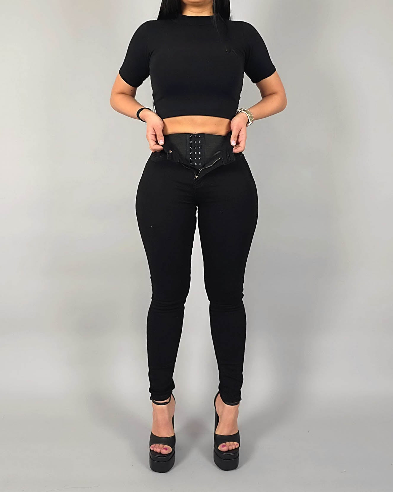 Schlank-Faja-Jeans mit Push-up und Shaping