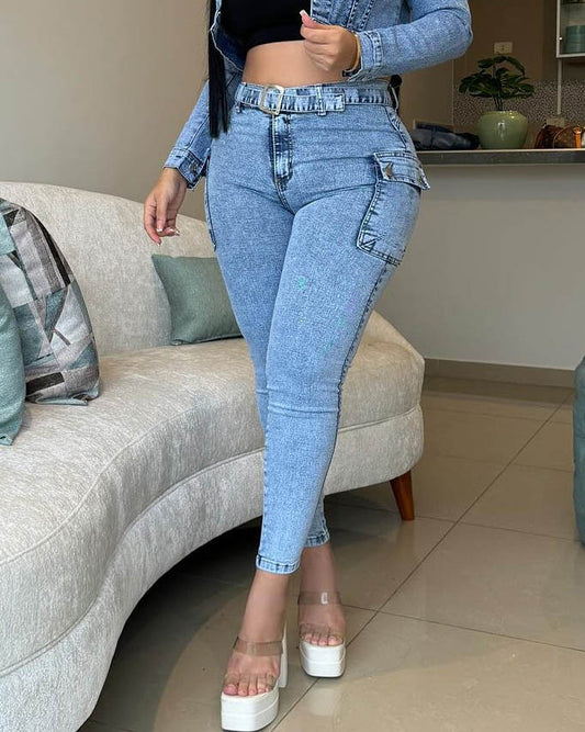 Push-up Effekt Skinny Jeans