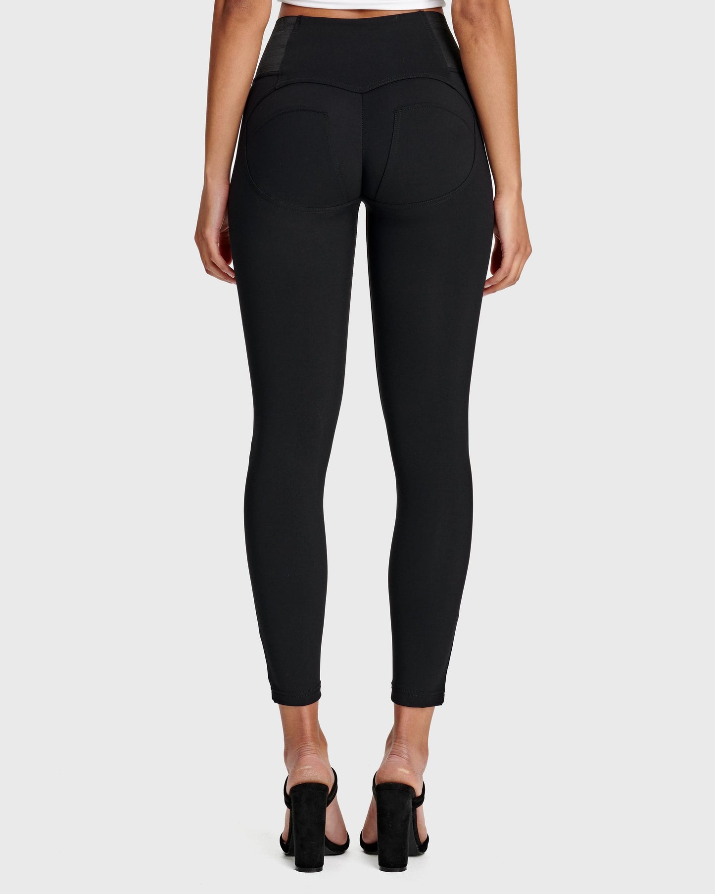 Slim Zipper Peach Butt Legging mit Stretch