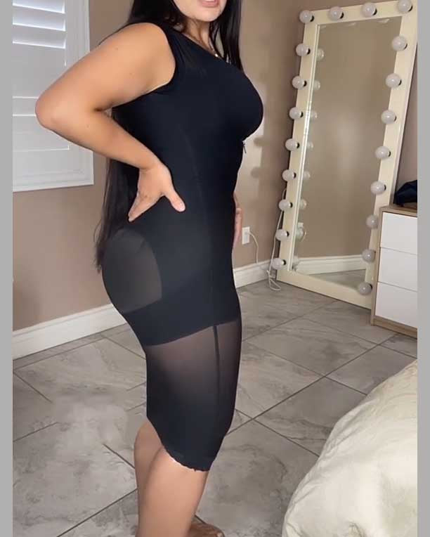 Shapewear mit doppelter Kontrolle und Reißverschluss