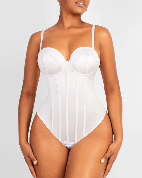 Gepolstertes trägerloses Body Shapewear ohne BH