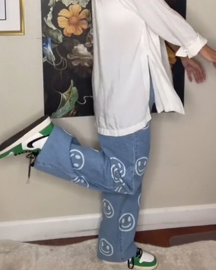 Fröhliche Smiley-Jeans