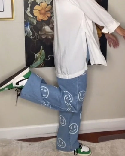 Fröhliche Smiley-Jeans