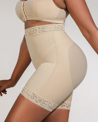 Hochtaillierte Bauchformende Shorts