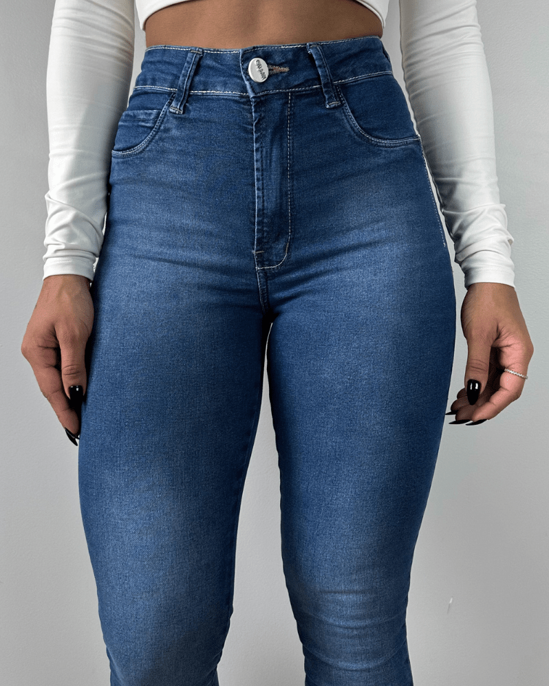 High-Waist Skinny-Jeans
