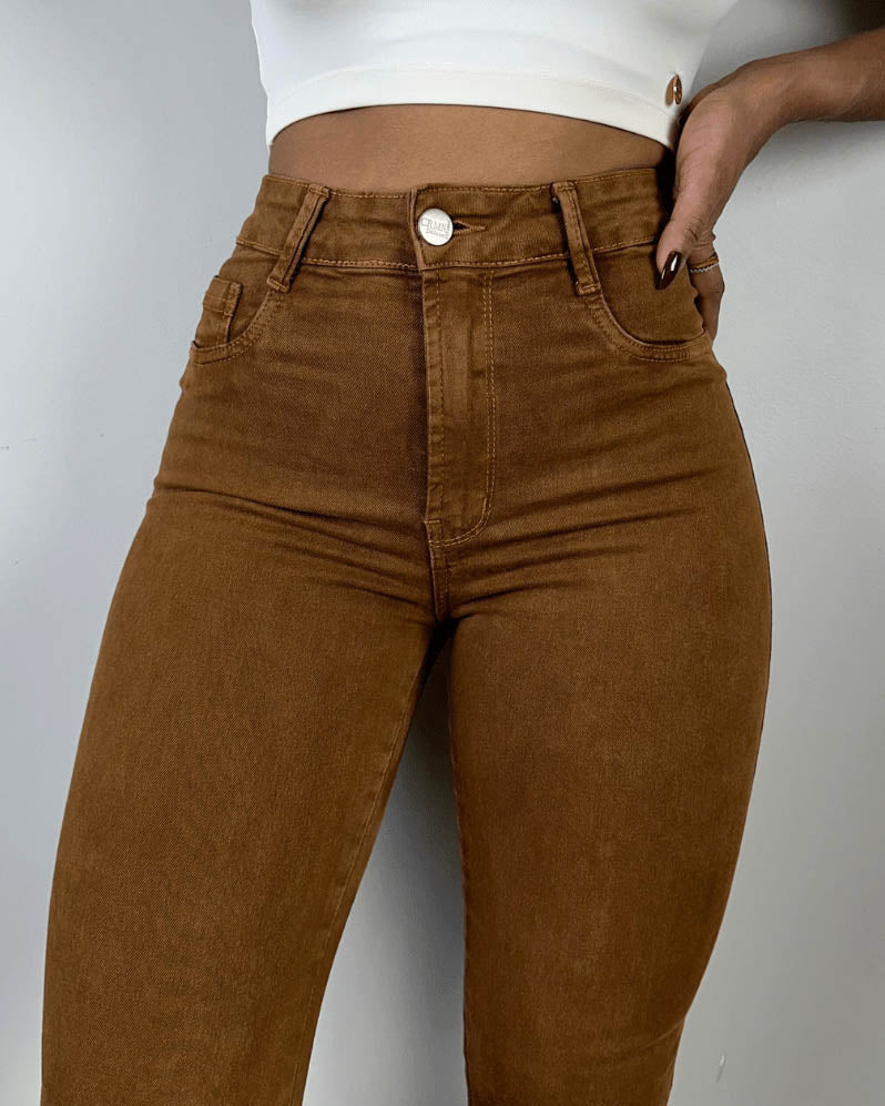 Peru-Skinny-Jeans mit hohem Bund