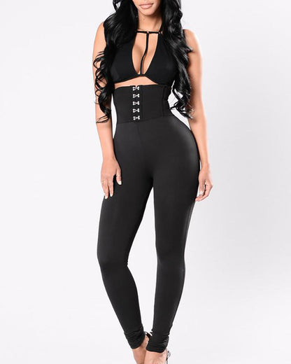 Hoch geschnittene Taillenkontroll-Po-Lift-Pfirsich-Leggings