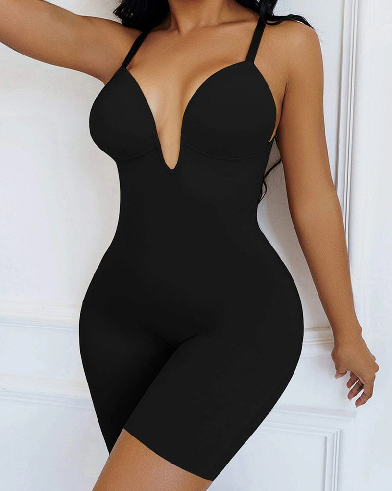 V-förmig rückenfreier Shapewear-Body