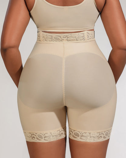 Hochtaillierte Bauchformende Shorts