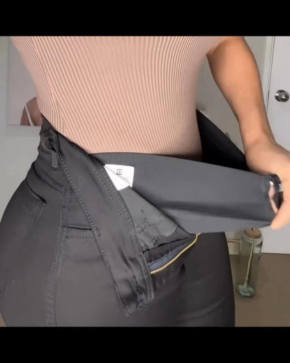 Schlaghose-Faja-Jeans mit Bauchbandage