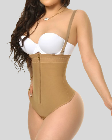 Bauchkontroll-Reißverschluss-Formwäsche-Body