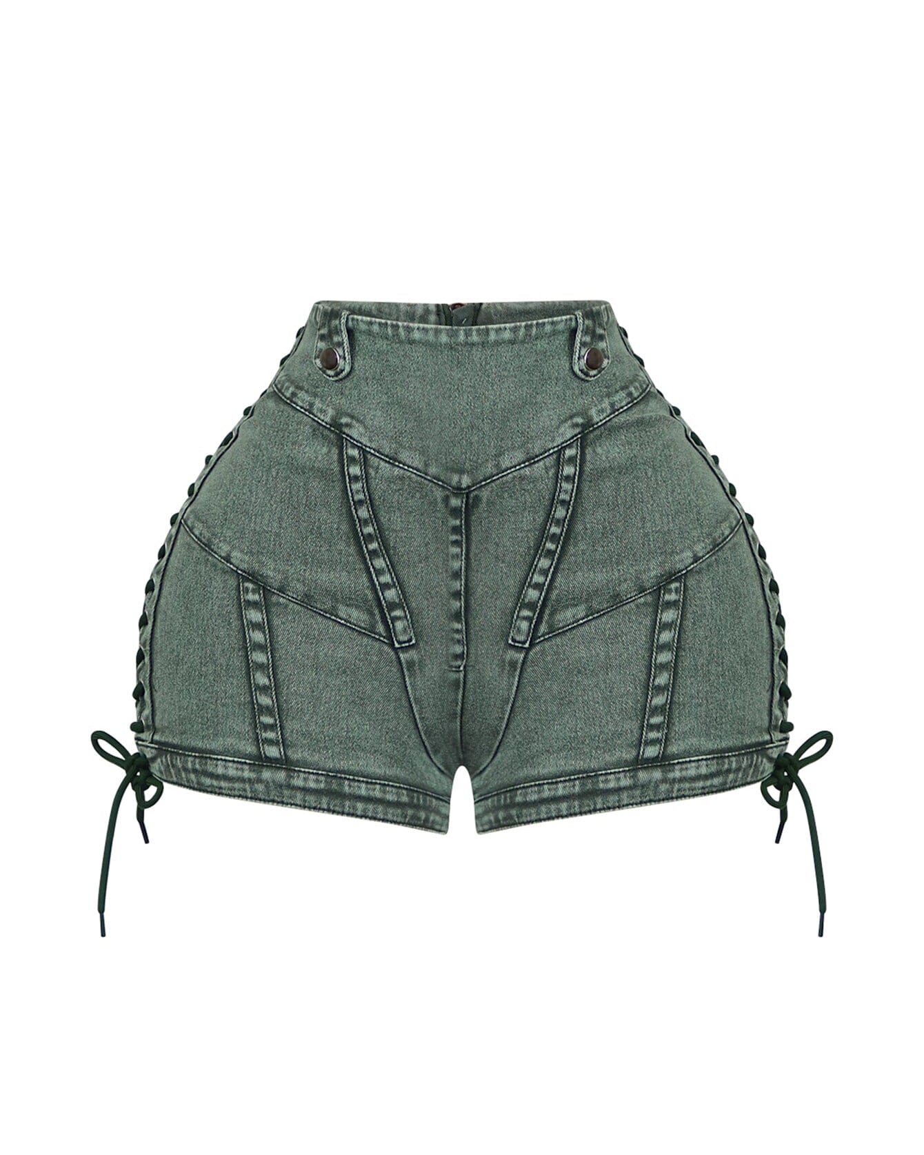 Keep Up Schnür-Denim-Shorts