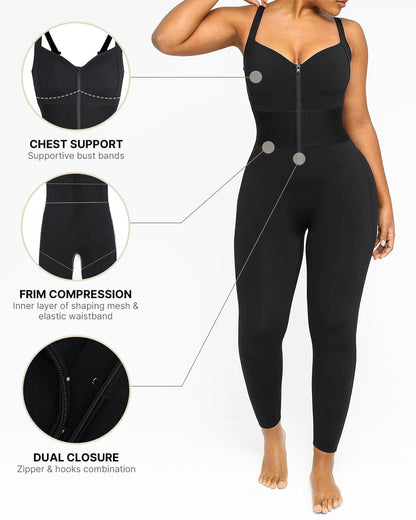 Formender Jumpsuit mit elastischem Taillenbund