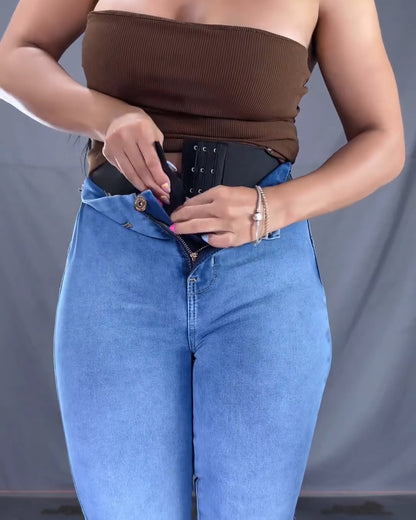 Hochtaillierte Skinny Jeans Faja