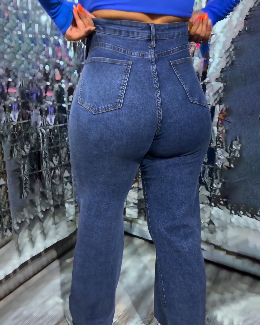 Straight-Leg Faja-Jeans