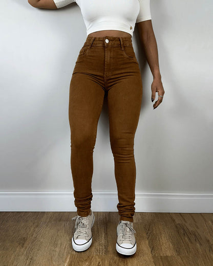 Peru-Skinny-Jeans mit hohem Bund