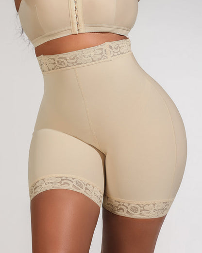 Hochtaillierte Bauchformende Shorts