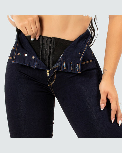 Faja-Jeans mit Figurformung und Bauchkontrolle