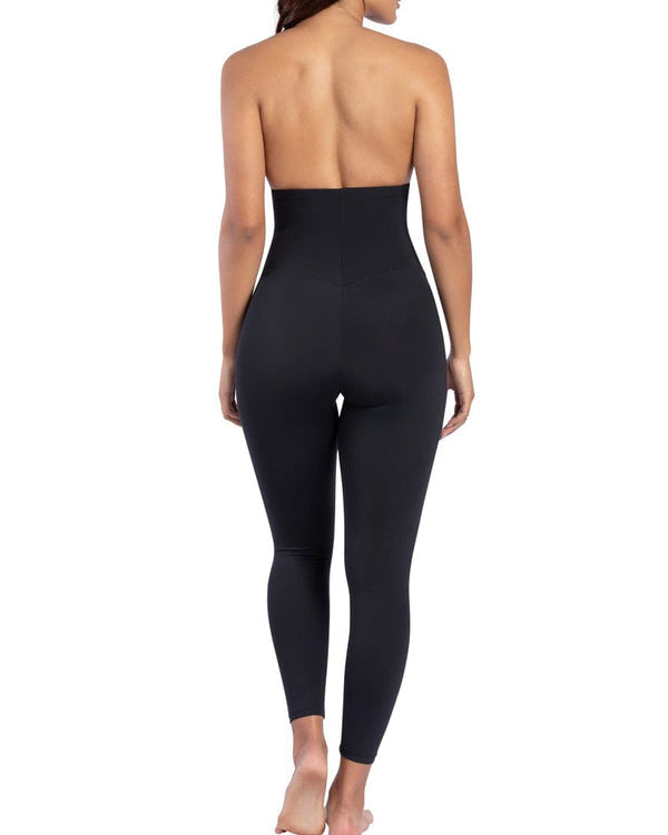 Hochgeschnittene Strumpfhose mit nahtloser Bauchformung und Stretch-Material