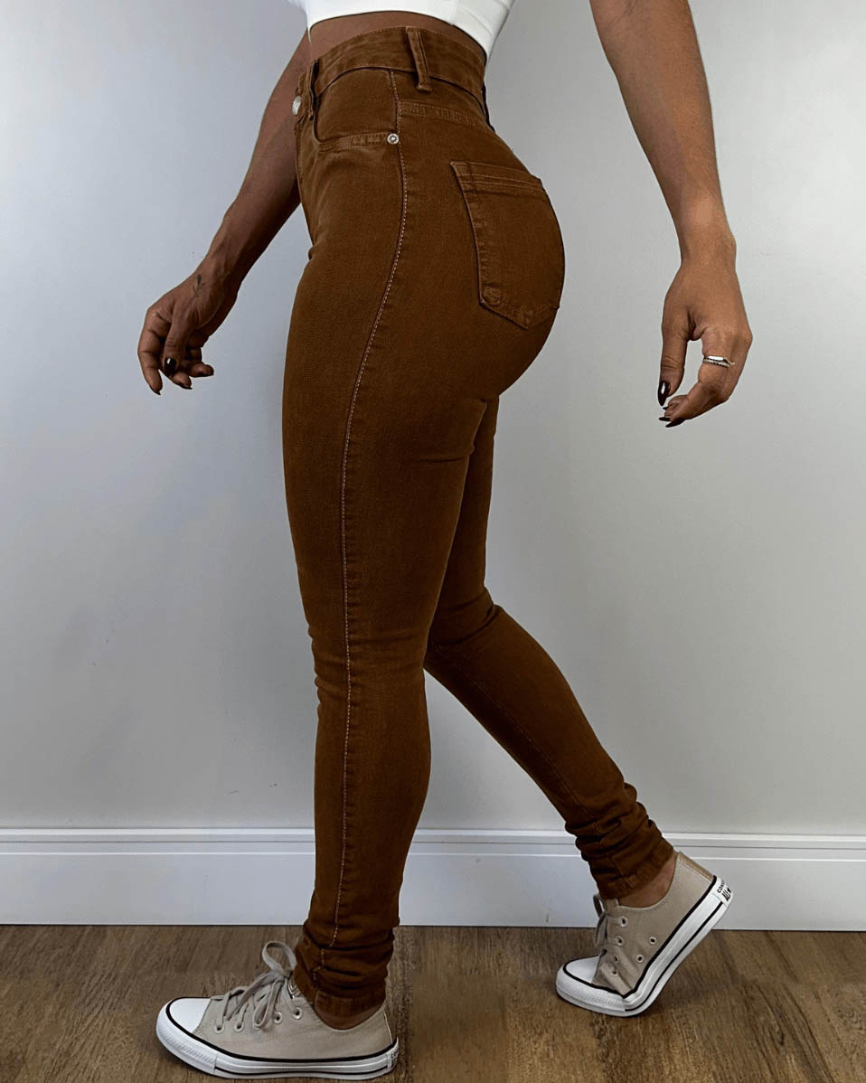 Peru-Skinny-Jeans mit hohem Bund