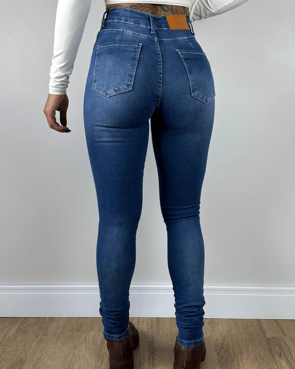 High-Waist Skinny-Jeans