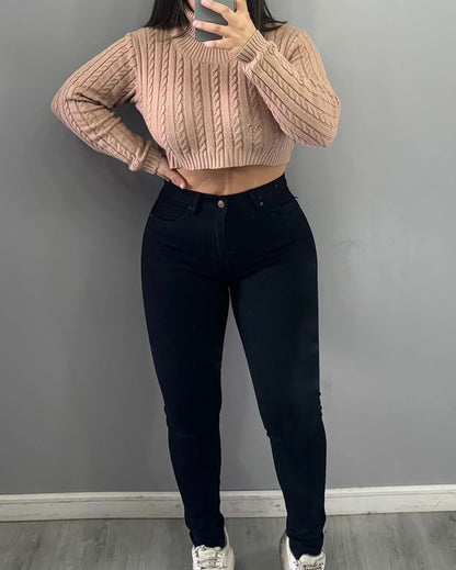 Skinny-Jeans mit Posthebe-Knopf