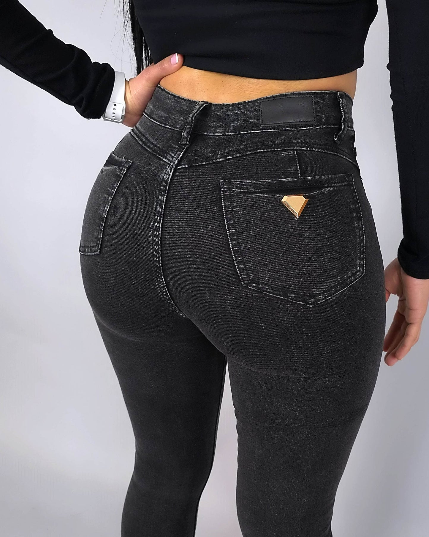 Hochbund Skinny Faja-Jeans