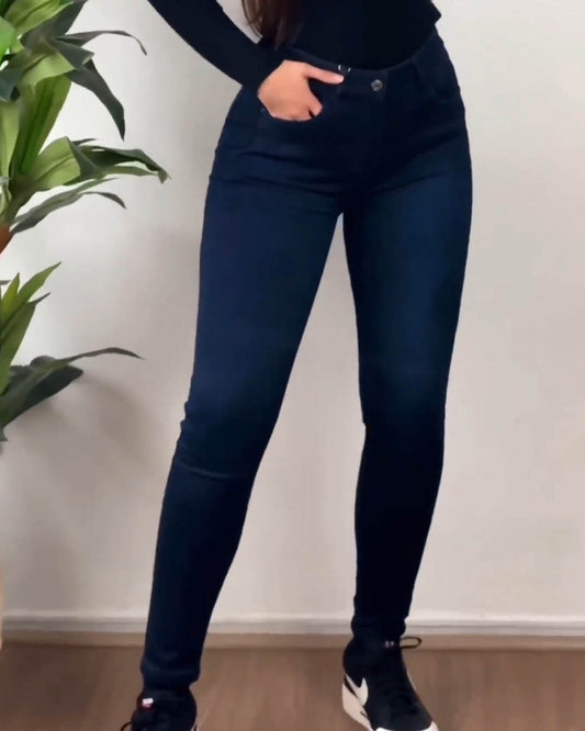 Dunkelblaue Faja-Jeans