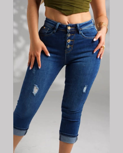 Perfekt Sitzende Capri-Jeans