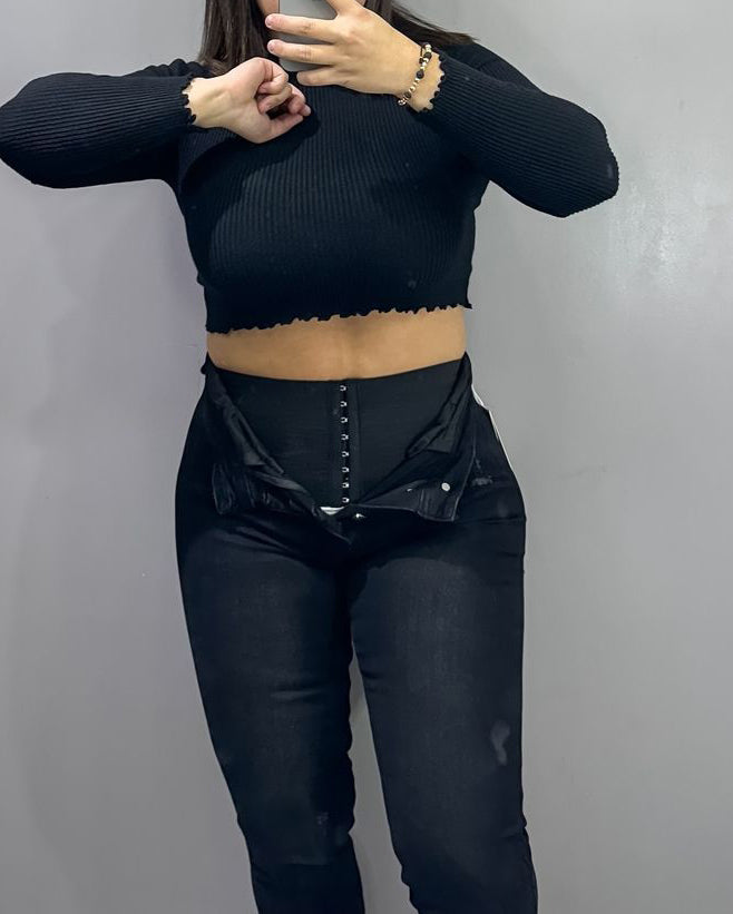 Bauchweggürtel-Faja-Jeans