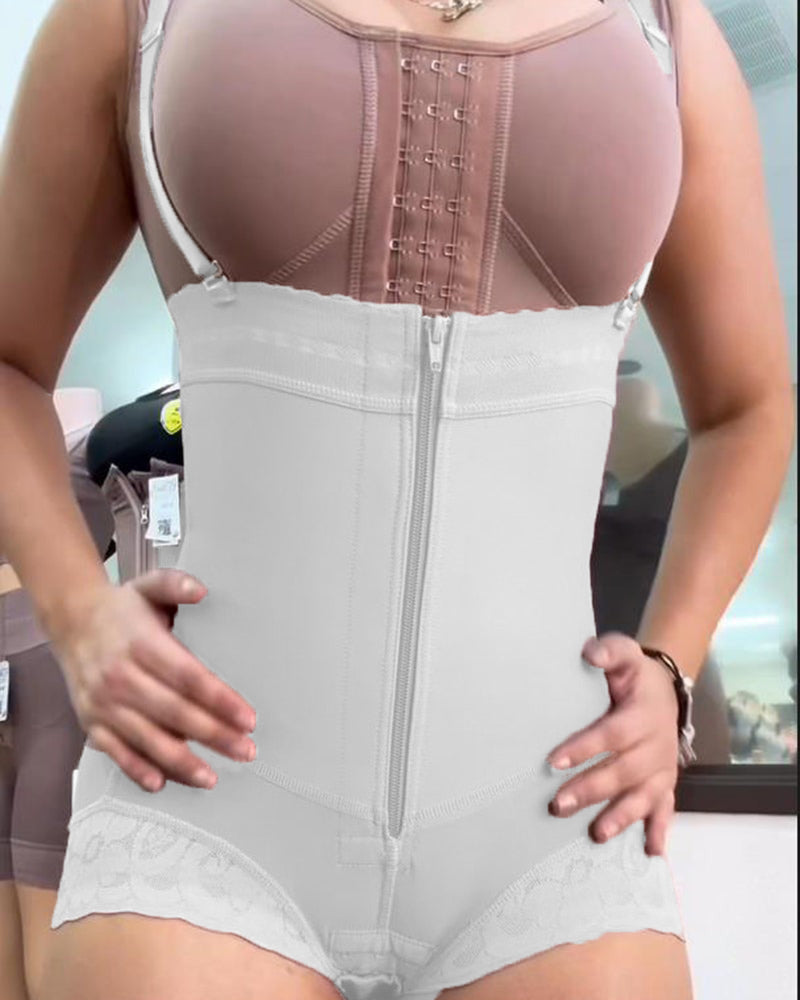 Zweifach-Kontroll Bodyformer mit Verschluss und Reißverschluss