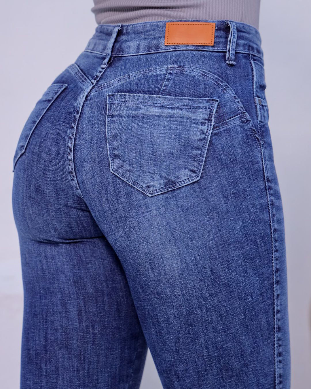 Hochbund Skinny Super Dehnbar Jeans