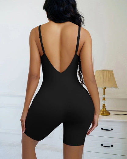 V-förmig rückenfreier Shapewear-Body
