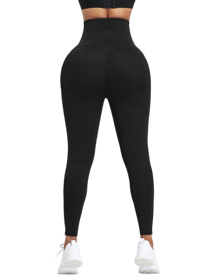 Leggings mit blauer Neopren-Bauchkontrolle