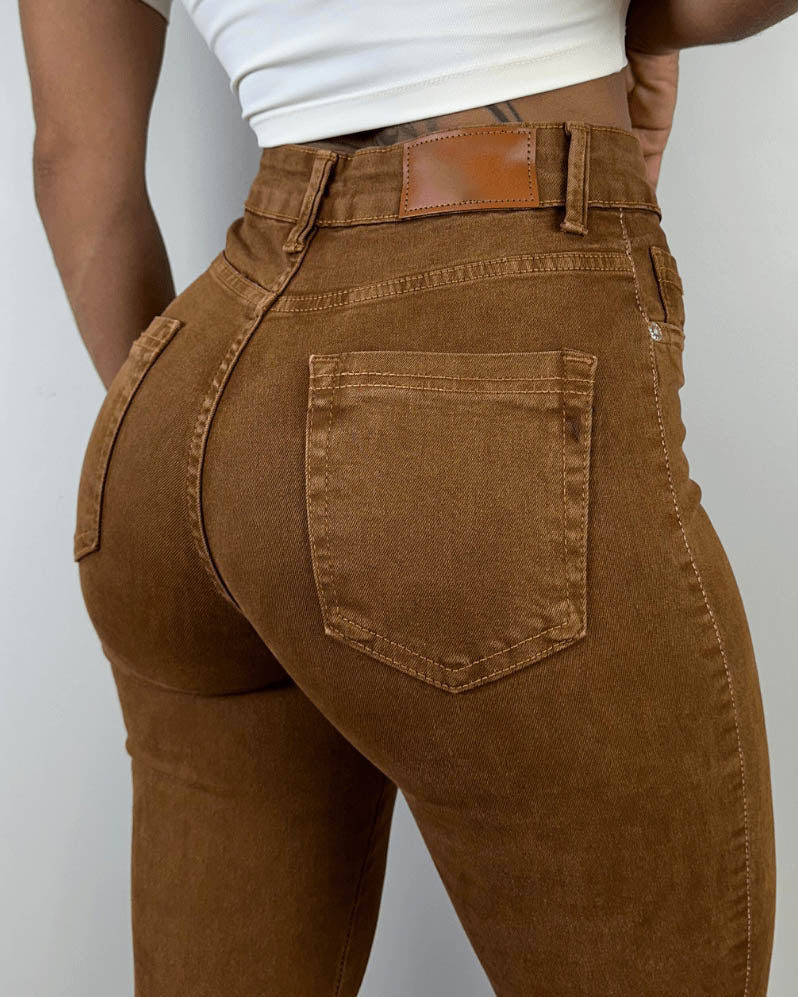 Peru-Skinny-Jeans mit hohem Bund