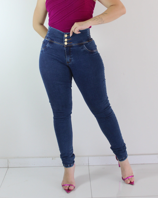 Hochtaillierte Shaping-Jeans