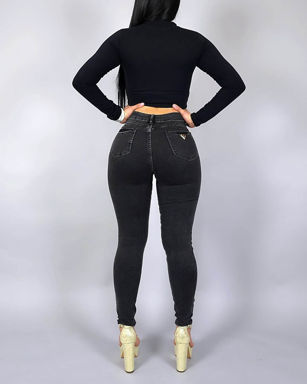 Hochbund Skinny Faja-Jeans