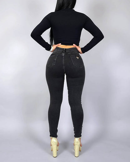 Hochbund Skinny Faja-Jeans