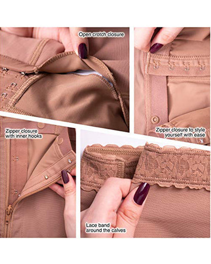 Seitlicher Reißverschluss für lange Shapewear